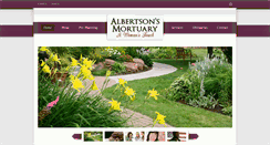 Desktop Screenshot of albertsonsmortuary.com